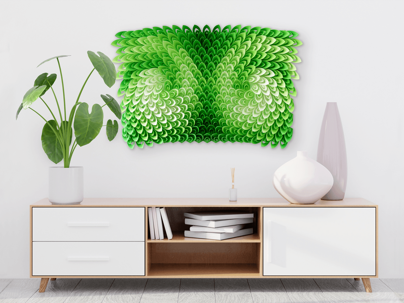Swirling Ivy | Herschel Shapiro | Modern Dimensional 3D Wall Art Mosaic Swirling Ivy | Herschel Shapiro | Modern Dimensional 3D Wall Art Mosaic
