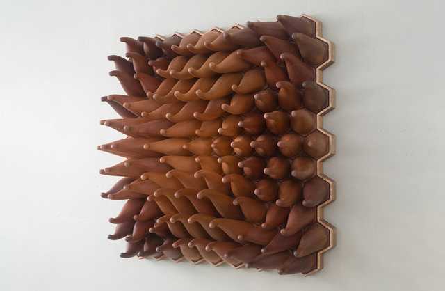 Swirly Sprouts - Meranti Wood