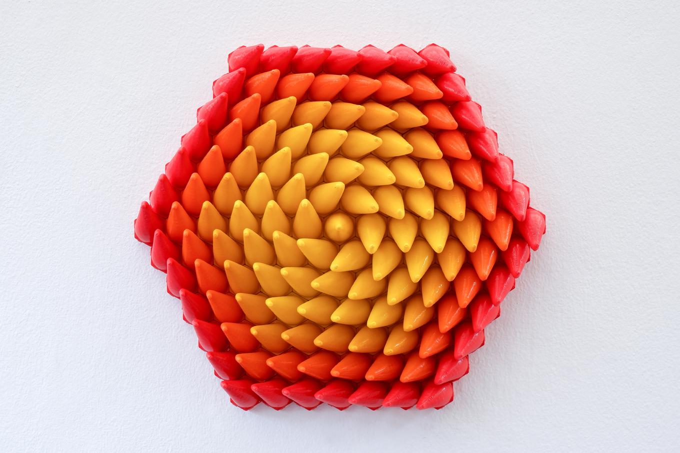 Fiery Sprouts | Herschel Shapiro | Abstract Dimensional Wall Sculpture Fiery Sprouts | Herschel Shapiro | Abstract Dimensional Wall Sculpture