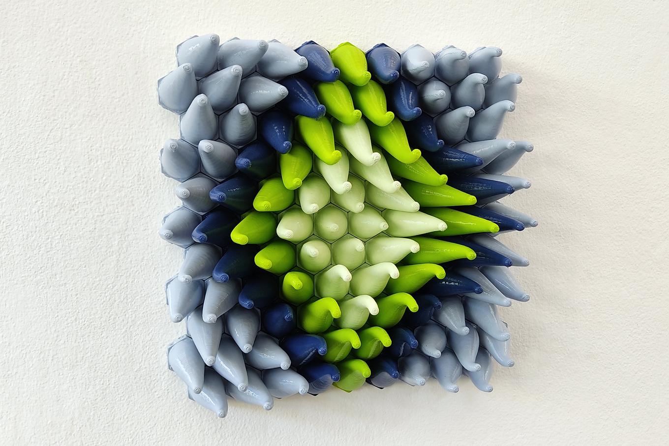 Coral Sprouts | Herschel Shapiro | Green Mosaic Wall Decor Coral Sprouts | Herschel Shapiro | Green Mosaic Wall Decor