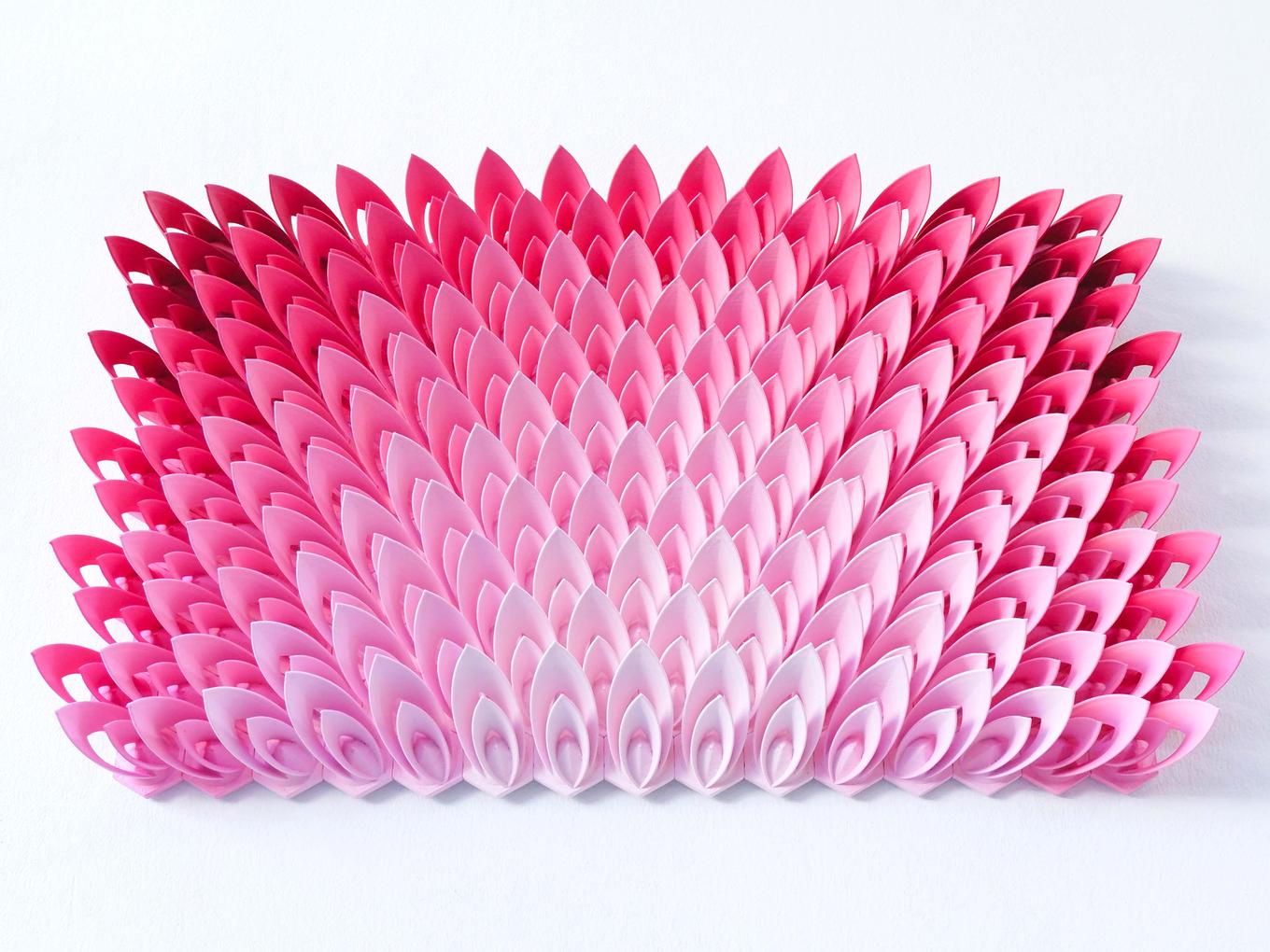 Flourshing Lotus | Herschel Shapiro | Modern Dimensional 3D Wall Art Mosaic Flourshing Lotus | Herschel Shapiro | Modern Dimensional 3D Wall Art Mosaic