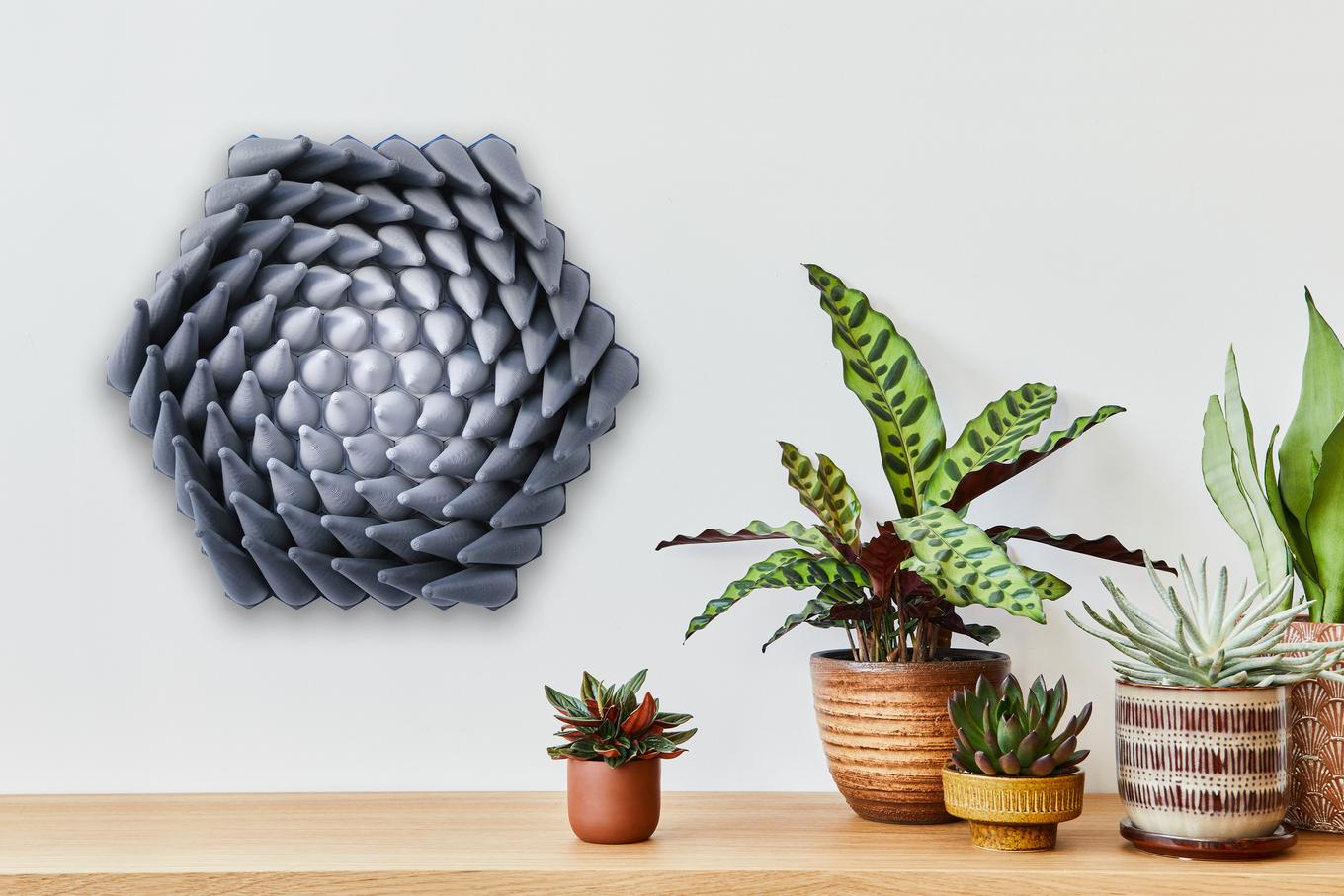 Vortex Sprouts | Herschel Shapiro | Modern Dimensional 3D Wall Art Mosaic Vortex Sprouts | Herschel Shapiro | Modern Dimensional 3D Wall Art Mosaic