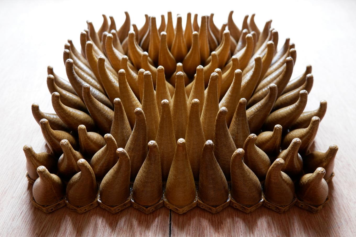 Swirly Sprouts | Herschel Shapiro | Abstract Wooden Wall Sculpture Swirly Sprouts | Herschel Shapiro | Abstract Wooden Wall Sculpture