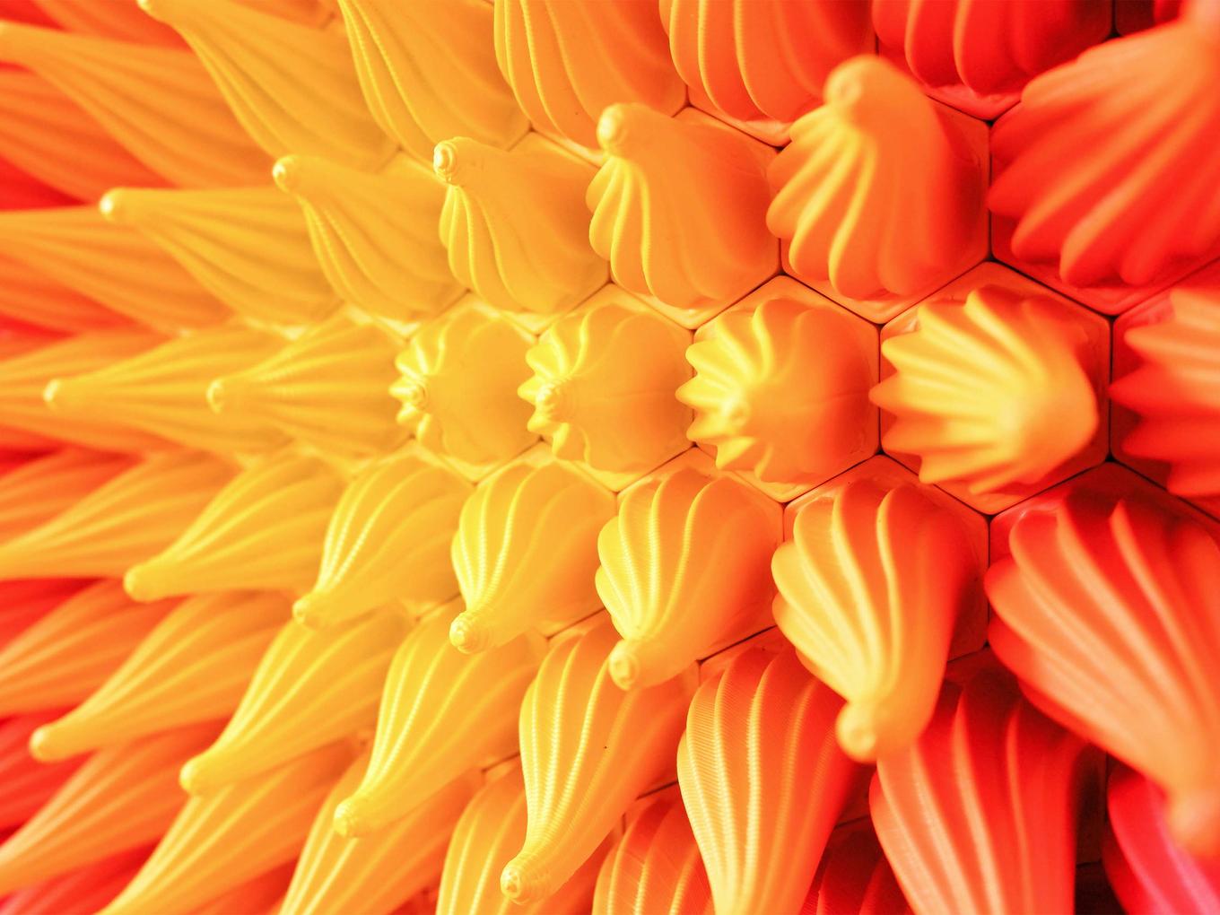 Sunshine Sprouts | Herschel Shapiro | Modern Dimensional 3D Wall Art Mosaic Sunshine Sprouts | Herschel Shapiro | Modern Dimensional 3D Wall Art Mosaic
