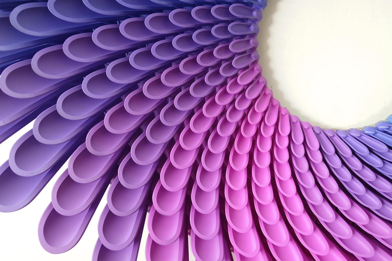 Peacock Flower | Herschel Shapiro | Abstract 3D Printed Wall Sculpture Peacock Flower | Herschel Shapiro | Abstract 3D Printed Wall Sculpture