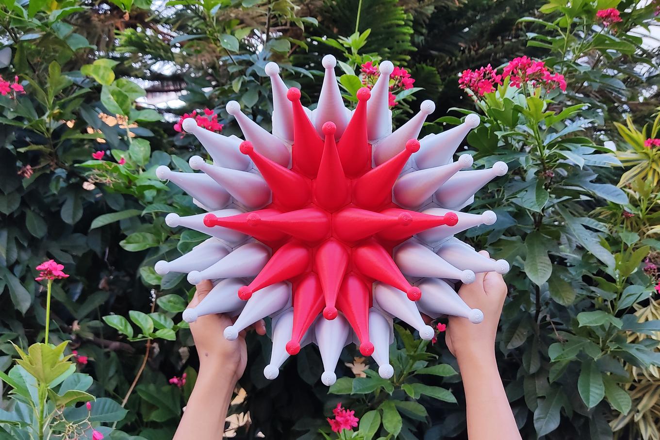 Santa Hats | Herschel Shapiro | Original Tentacle Wall Sculpture