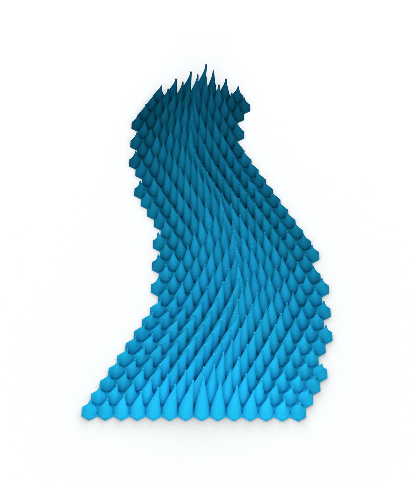 Flowing Wave | Herschel Shapiro | Abstract Relief Sculpture Flowing Wave | Herschel Shapiro | Abstract Relief Sculpture
