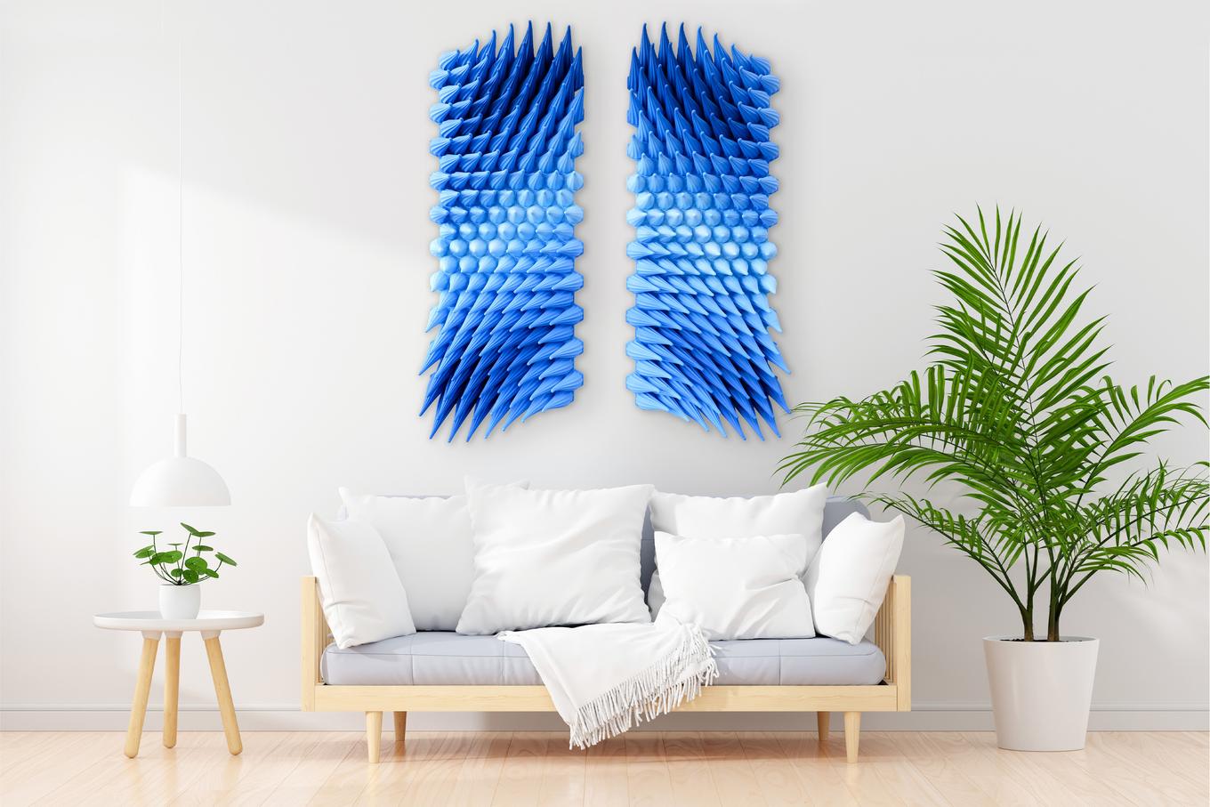 Diverging Storm | Herschel Shapiro | Modern Dimensional 3D Wall Art Mosaic Diverging Storm | Herschel Shapiro | Modern Dimensional 3D Wall Art Mosaic