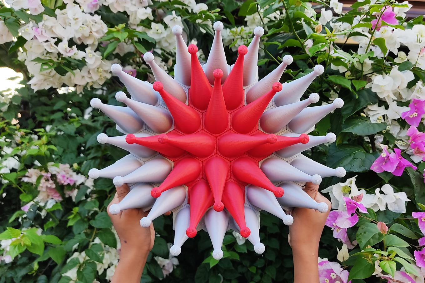 Santa Hats | Herschel Shapiro | Original Tentacle Wall Sculpture