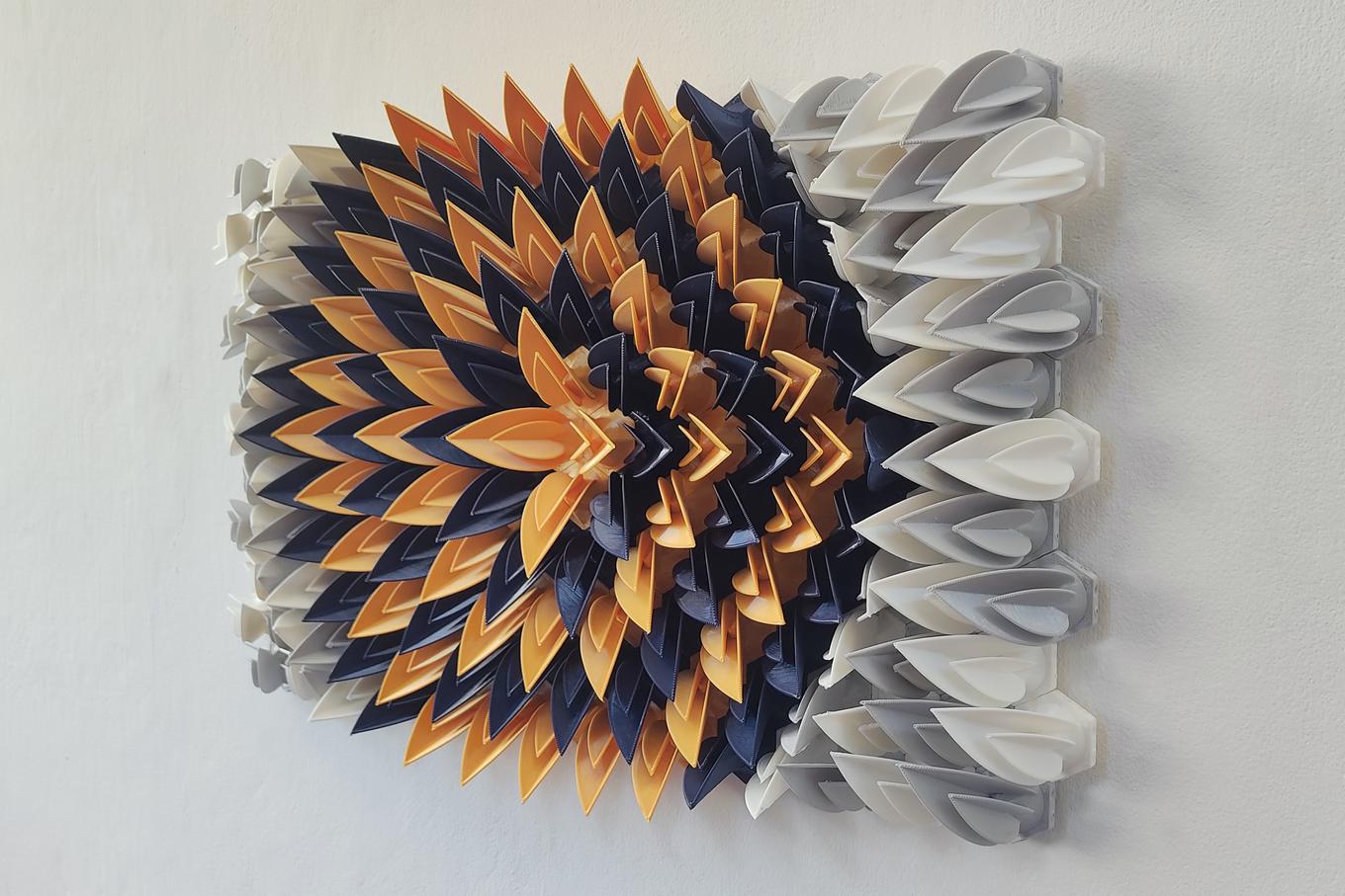 Radiant Pineapple | Herschel Shapiro | Modern Abstract Wall Flower