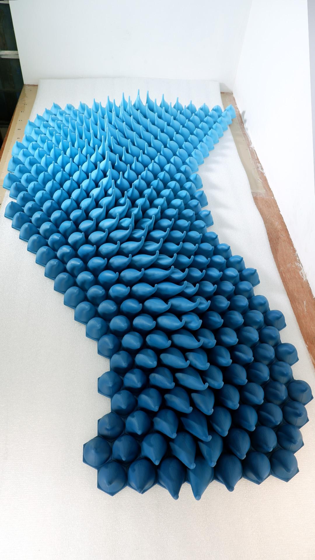 Flowing Wave | Herschel Shapiro | Modern Dimensional 3D Wall Art Mosaic Flowing Wave | Herschel Shapiro | Modern Dimensional 3D Wall Art Mosaic