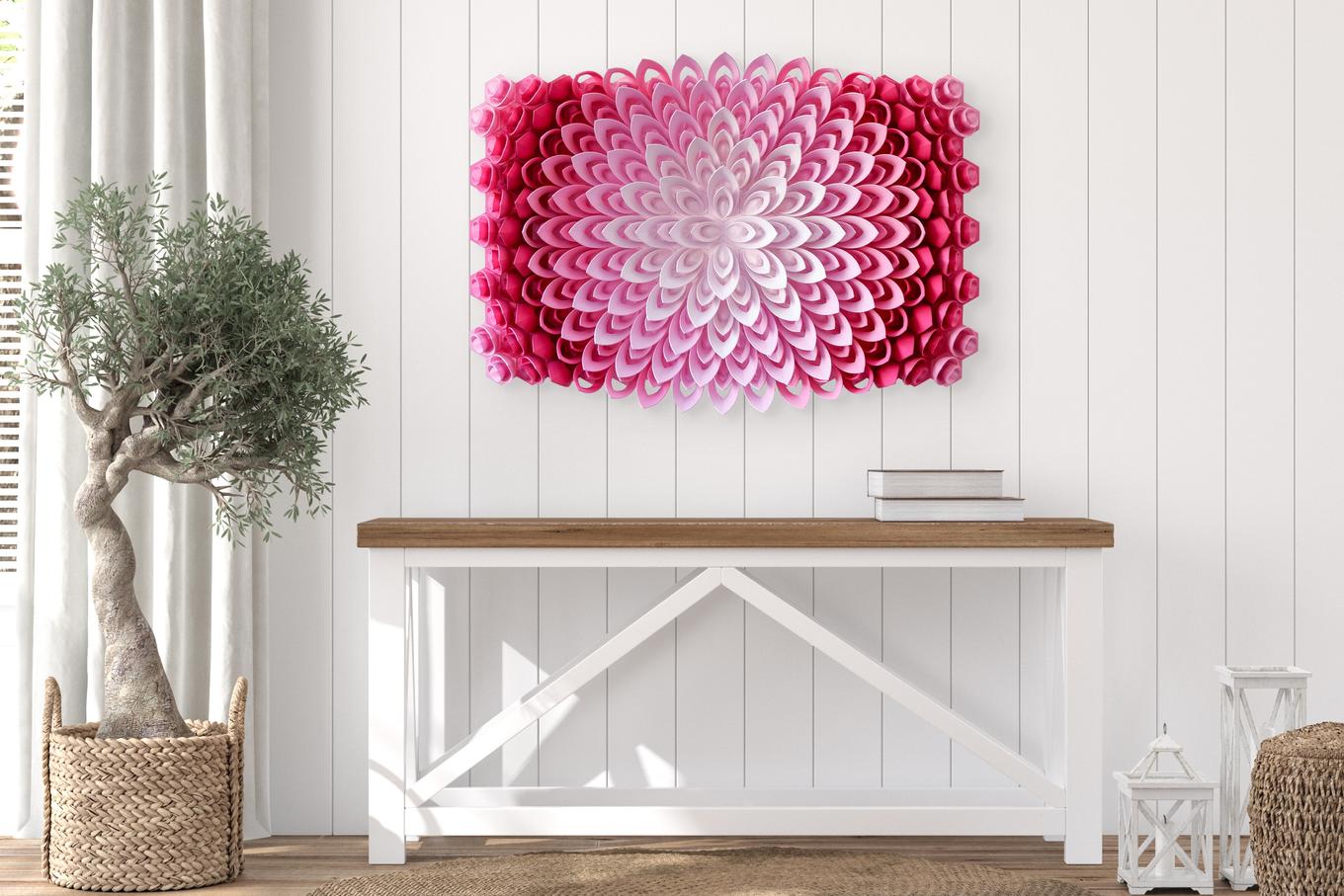 Swirling Ivy | Herschel Shapiro | Modern Dimensional 3D Wall Art Mosaic Swirling Ivy | Herschel Shapiro | Modern Dimensional 3D Wall Art Mosaic