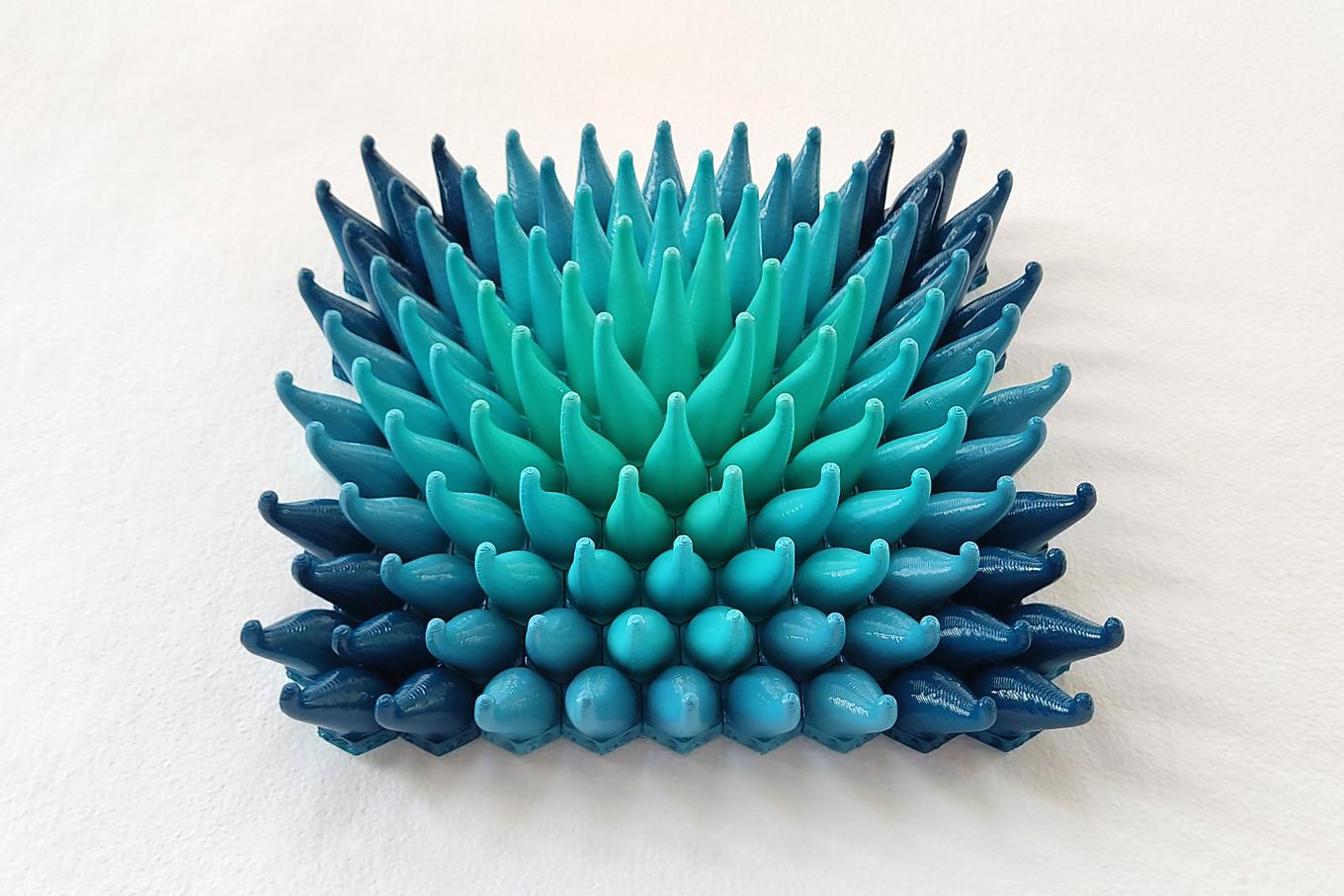 Ocean Splash | Herschel Shapiro | Modern Teal Mosaic Wall Deco Ocean Splash | Herschel Shapiro | Modern Teal Mosaic Wall Deco