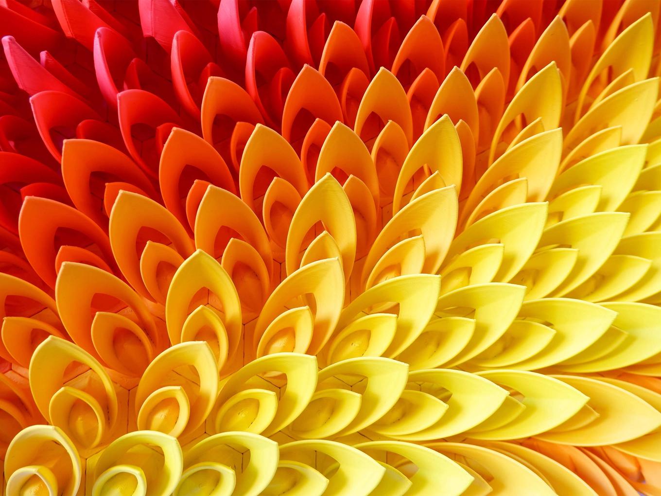 Fire Lotus | Herschel Shapiro | Contemporary Wall Sculpture Fire Lotus | Herschel Shapiro | Contemporary Wall Sculpture