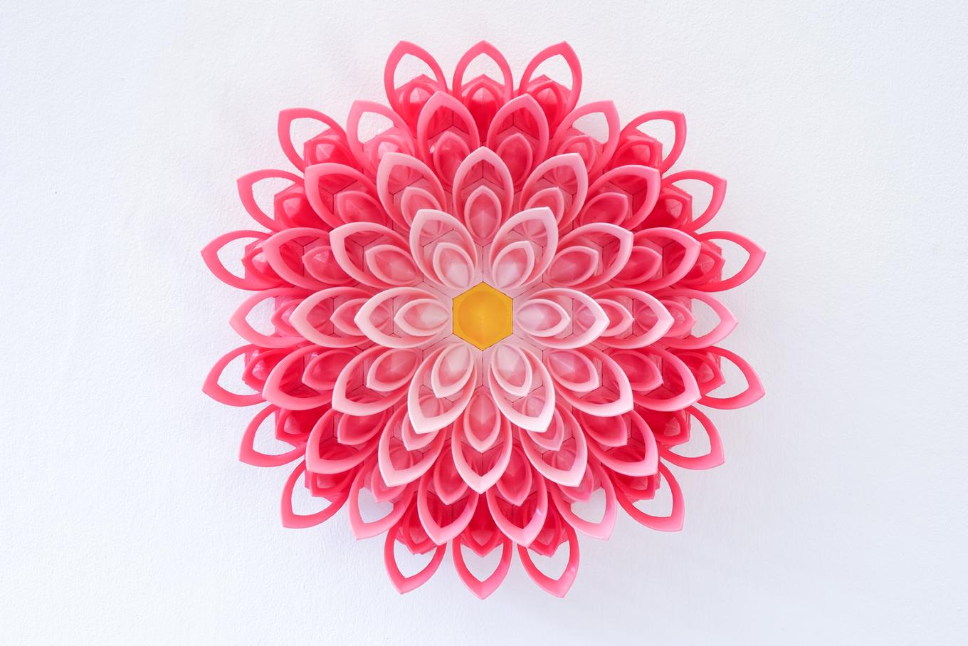 Small Pink Lotus | Herschel Shapiro | Parametric Wall Sculpture Small Pink Lotus | Herschel Shapiro | Parametric Wall Sculpture