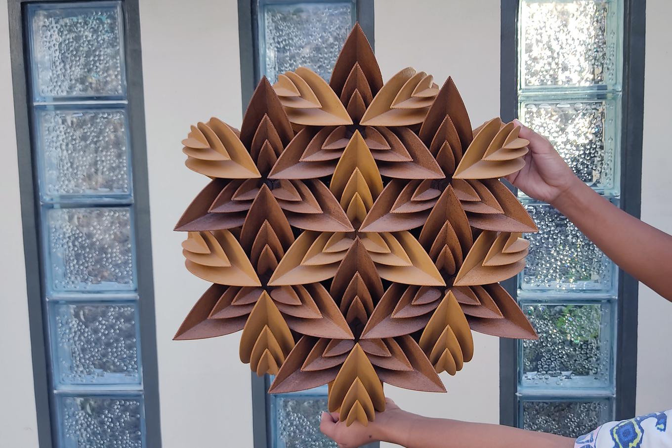 Deep Petals | Herschel Shapiro | Sacred Geometry Modern Flower