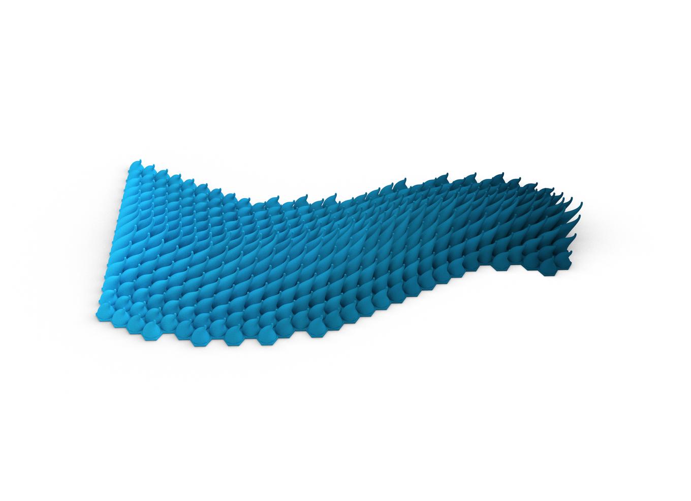 Flowing Wave | Herschel Shapiro | Modern Dimensional 3D Wall Art Mosaic Flowing Wave | Herschel Shapiro | Modern Dimensional 3D Wall Art Mosaic