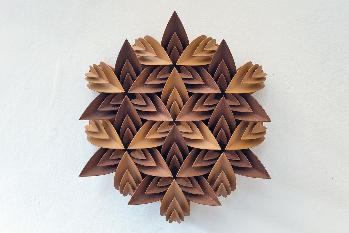 Deep Petals | Herschel Shapiro | Wooden Mosaic 3D Wall Art