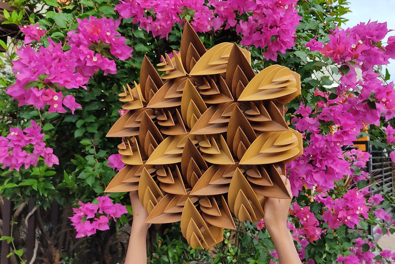 Deep Petals | Herschel Shapiro | Contemporary Dimensional Wall Sculpture