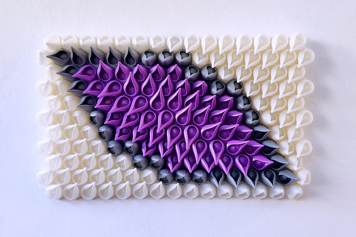 Torn | Herschel Shapiro | Purple Dimensional 3D Wall Art Torn | Herschel Shapiro | Purple Dimensional 3D Wall Art