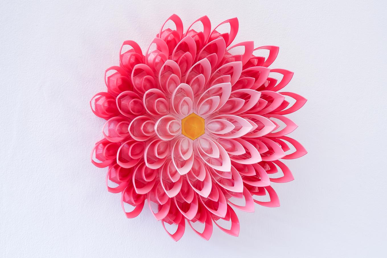 Small Pink Lotus | Herschel Shapiro | Unique Dimensional Mosaic Small Pink Lotus | Herschel Shapiro | Unique Dimensional Mosaic