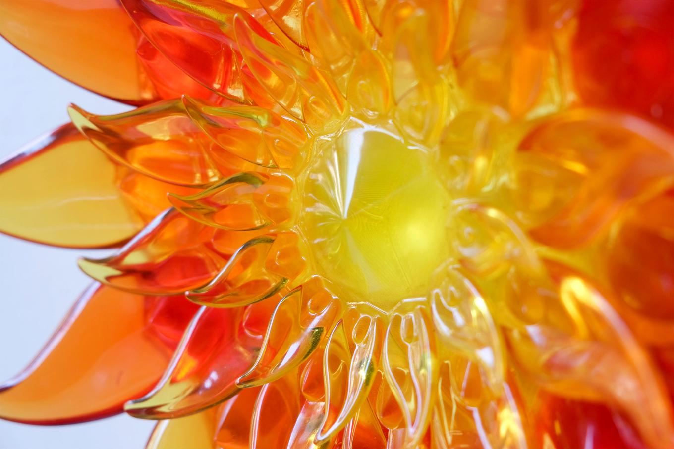Fire Flower | Herschel Shapiro | Resin Wall Sculpture Fire Flower | Herschel Shapiro | Resin Wall Sculpture