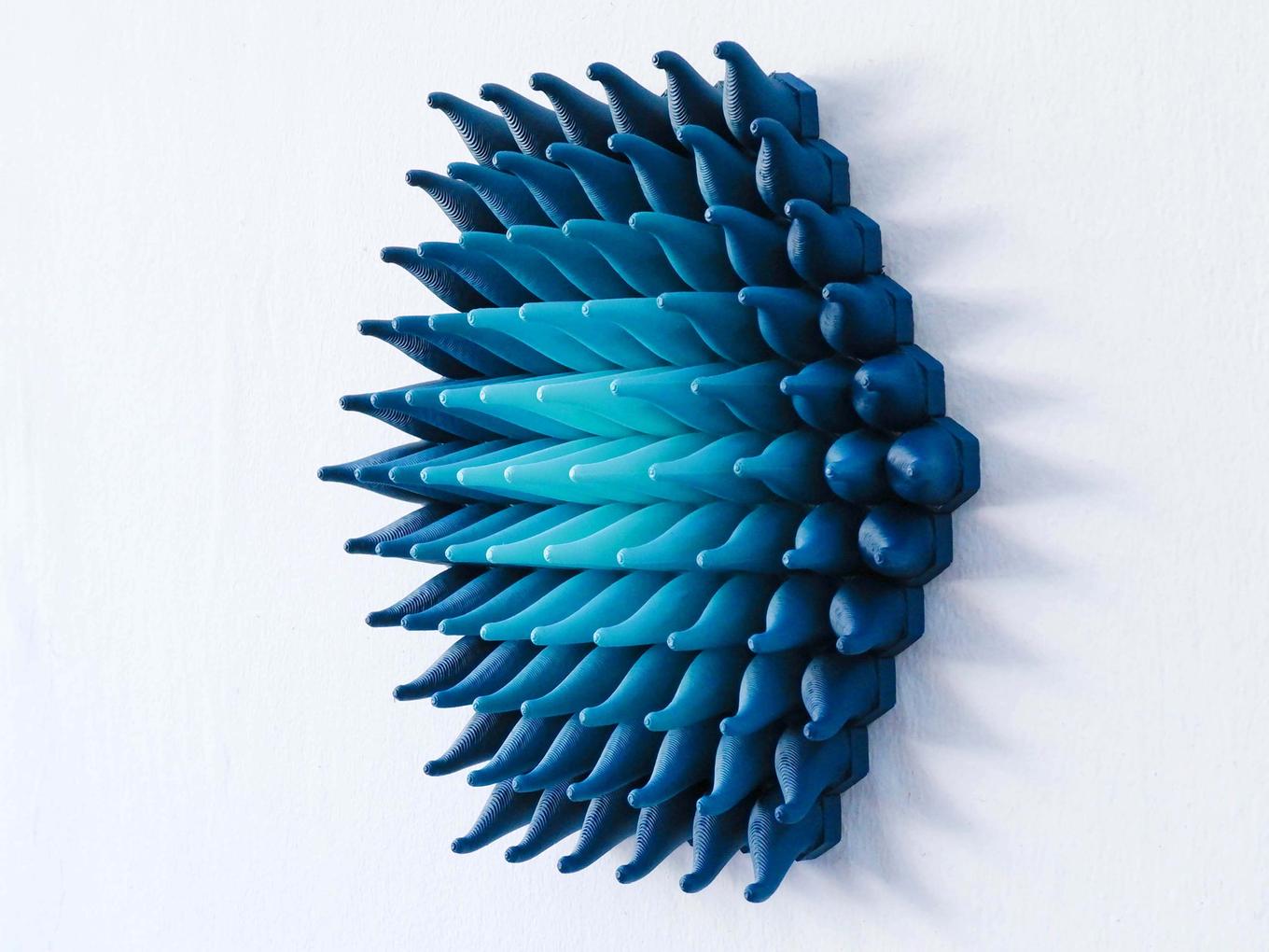 Splashy Sprouts Hexagon | Herschel Shapiro | Contemporary Wall Sculpture Splashy Sprouts Hexagon | Herschel Shapiro | Contemporary Wall Sculpture