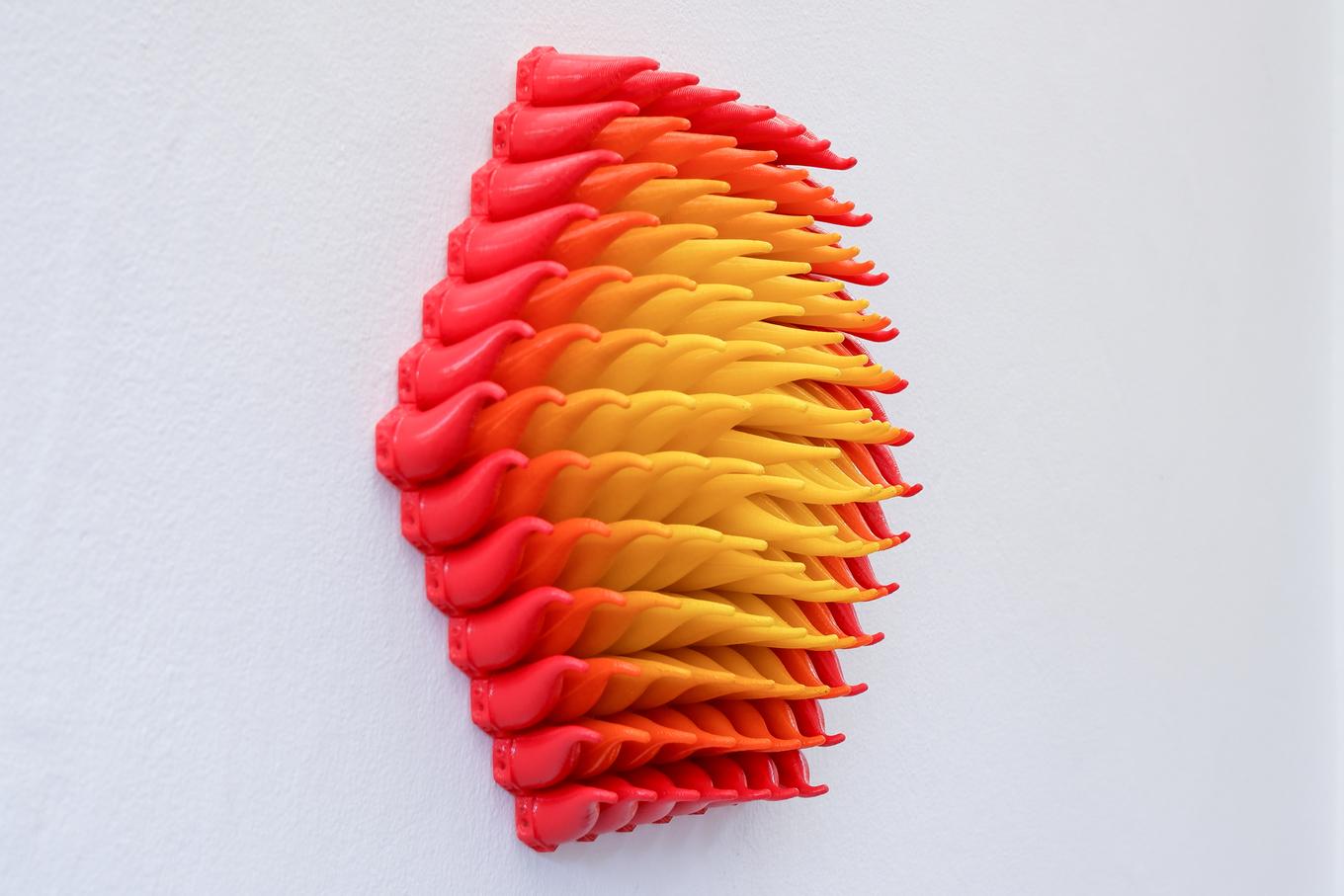 Fiery Sprouts | Herschel Shapiro | Hexagon 3D Wall Art Fiery Sprouts | Herschel Shapiro | Hexagon 3D Wall Art