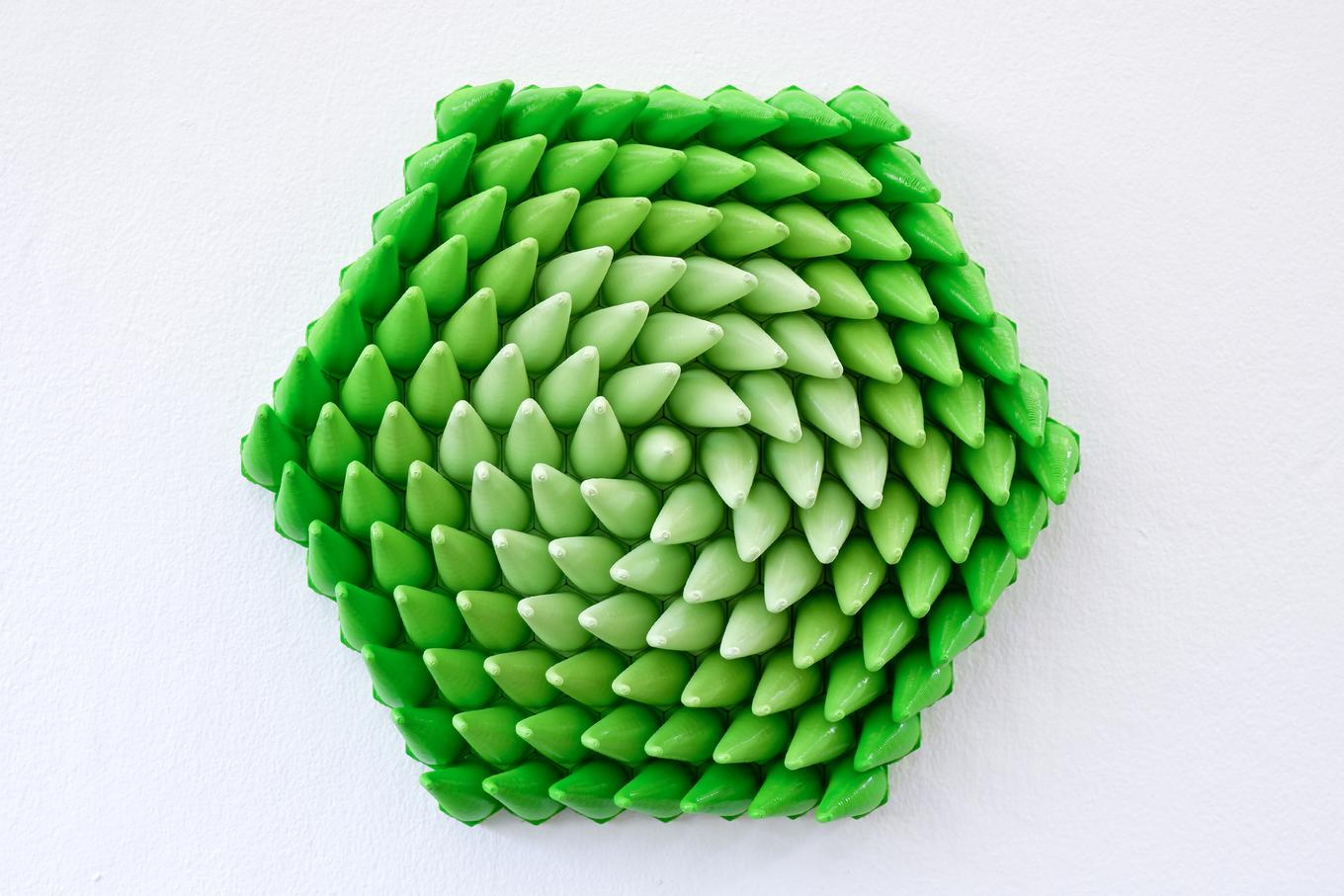 Fresh Sprouts | Herschel Shapiro | Hexagon 3D Wall Art Fresh Sprouts | Herschel Shapiro | Hexagon 3D Wall Art