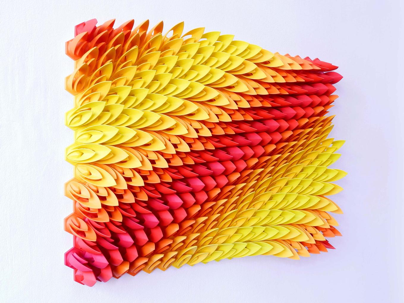 Fire Lotus | Herschel Shapiro | Abstract Relief Sculpture Fire Lotus | Herschel Shapiro | Abstract Relief Sculpture
