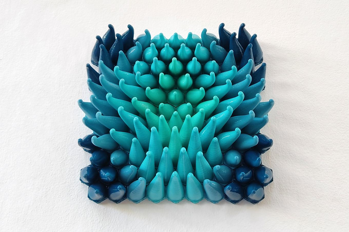 High Tide | Herschel Shapiro | Modern Teal Mosaic Wall Decor High Tide | Herschel Shapiro | Modern Teal Mosaic Wall Decor