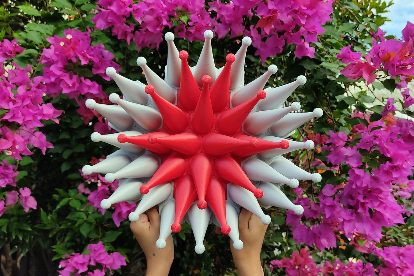Santa Hats | Herschel Shapiro | Original Tentacle Wall Sculpture
