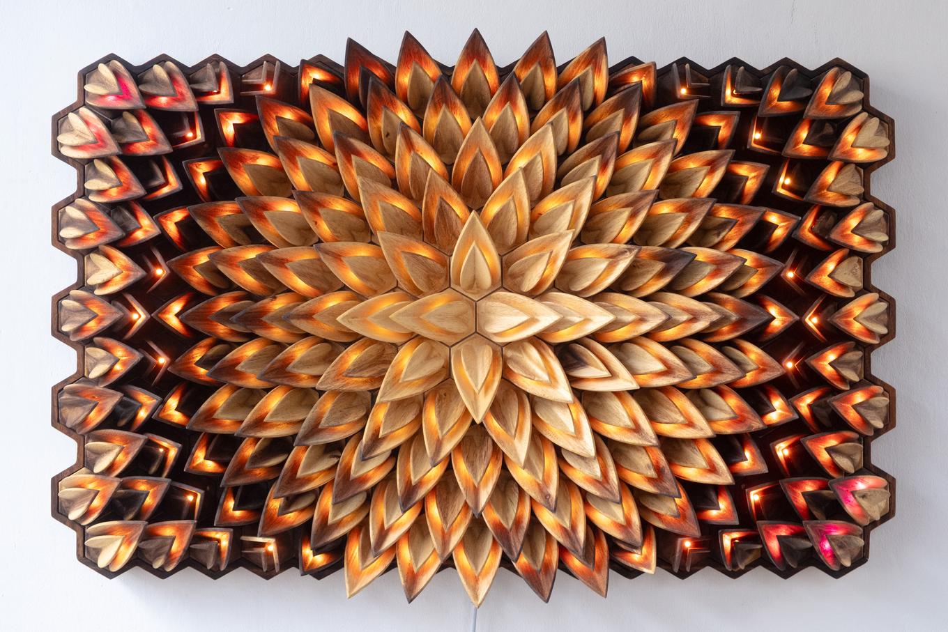 Retro Dimension II | Herschel Shapiro | Sacred Geometry Wall Art Flower Mandala